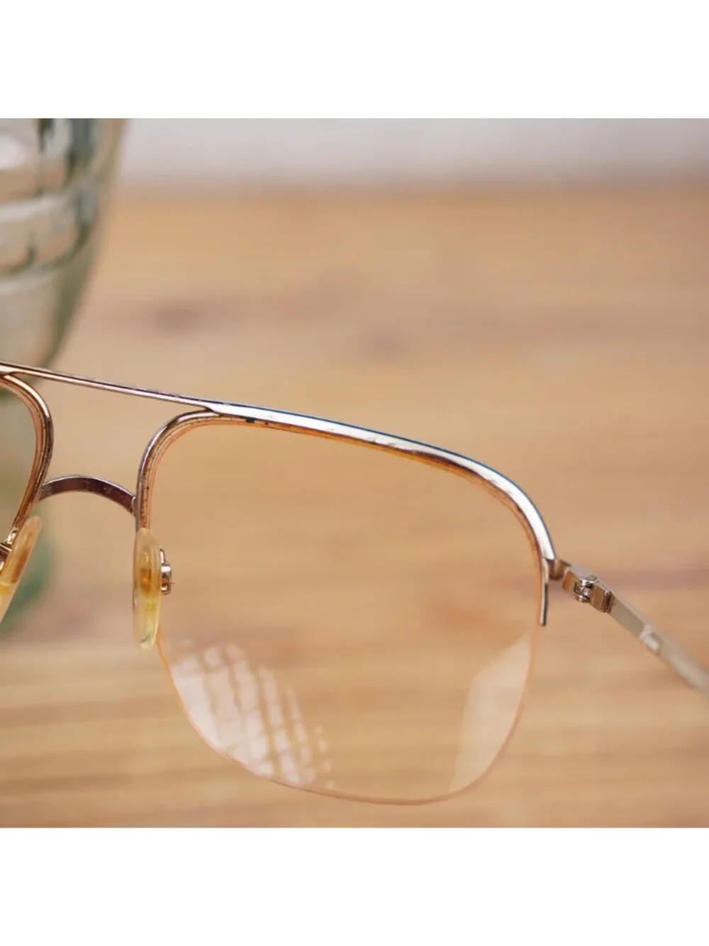 VTG Revue R2040 Aviator Glasses W/ Marbled Purple Pattern Frame Only 60-16 Italy